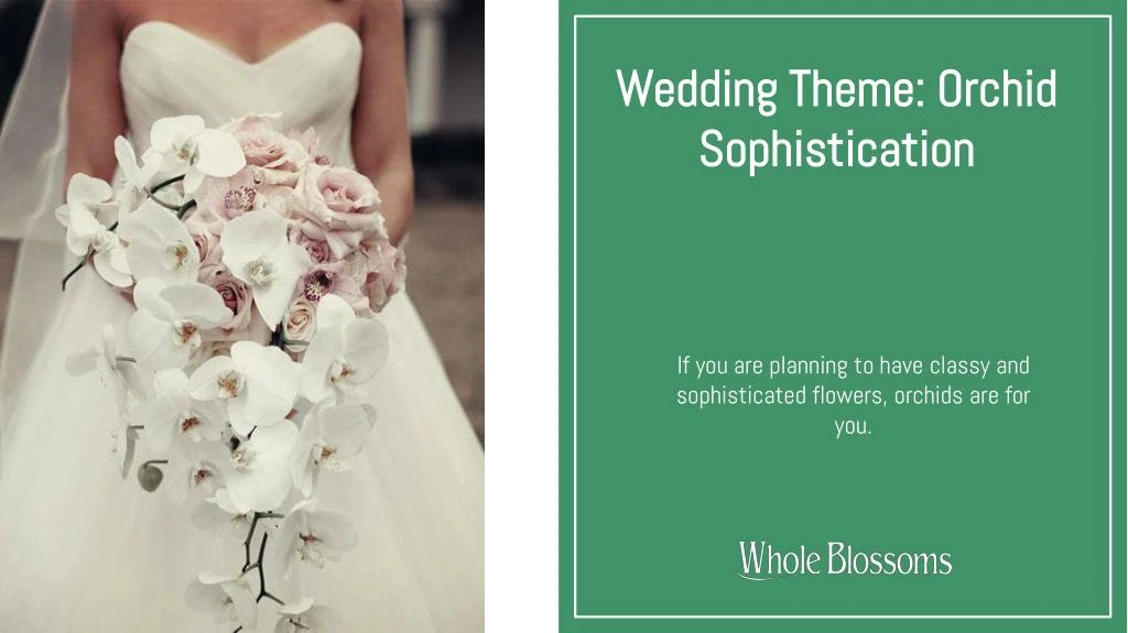 wedding theme orchid sophistication