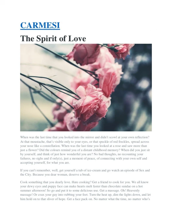 The Spirit of Love