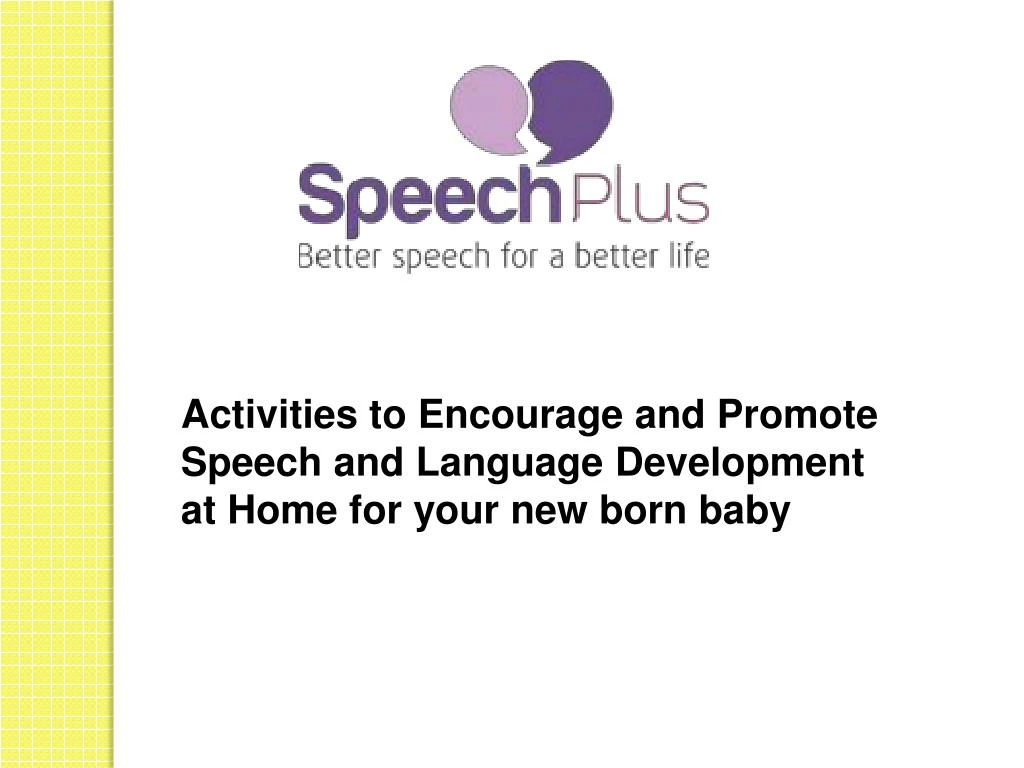 activities to encourage and promote speech