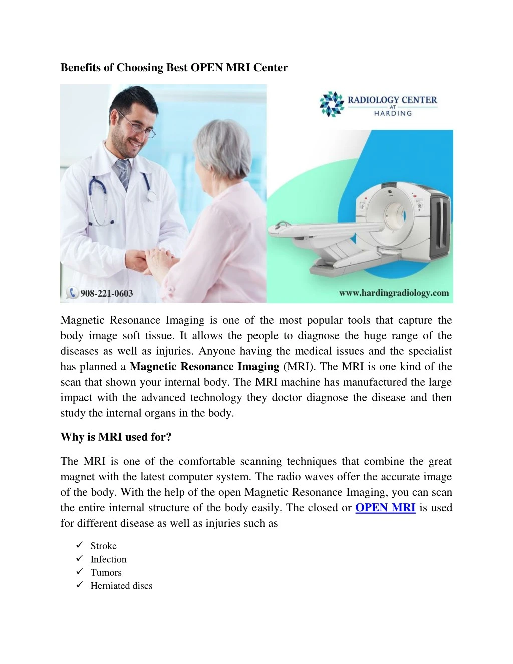 benefits of choosing best open mri center