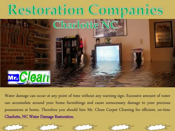 Restoration Companies Charlotte NC
