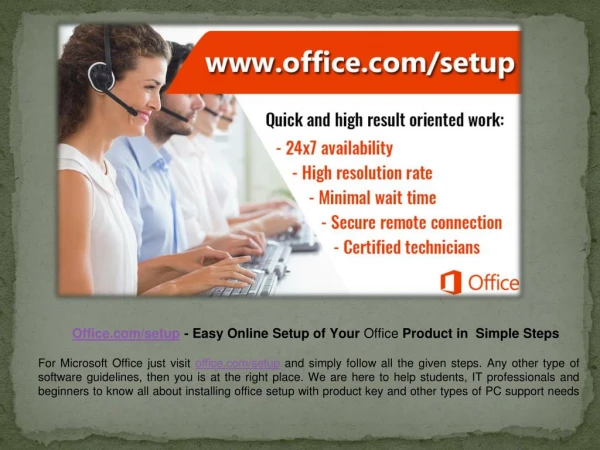 Easy Online Setup of Your Office Product in Simple Steps - office.com/setup