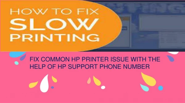Fix common printer issues 1(877) 269 4999