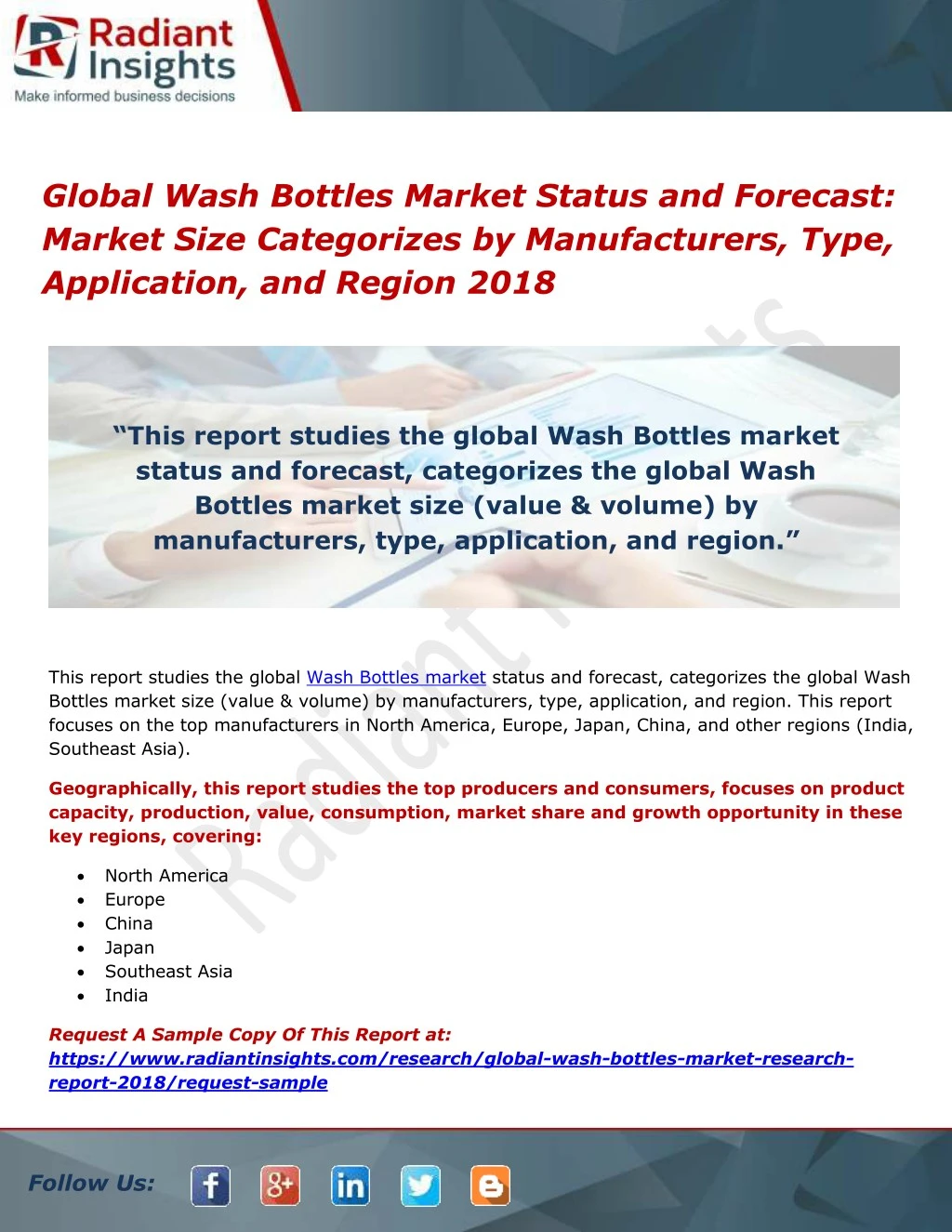 global wash bottles market status and forecast