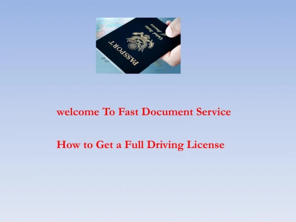 How to Get a Full Driving License