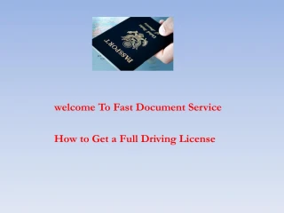 How to Get a Full Driving License - slide 1