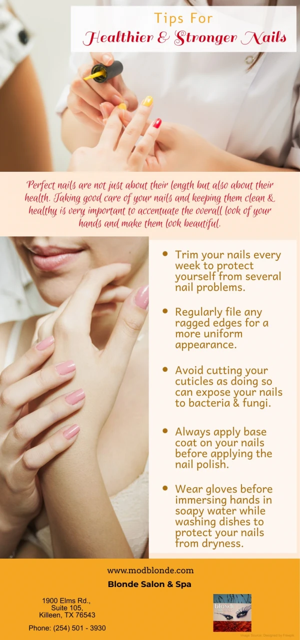 Tips For Healthier & Stronger Nails