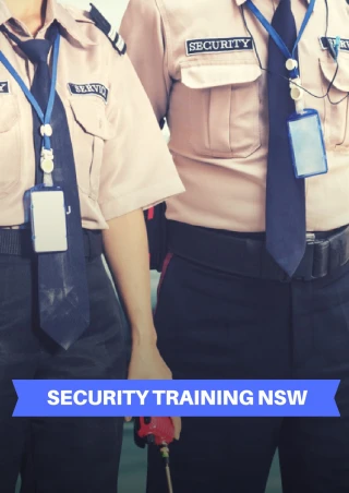 Security Training NSW - slide 1