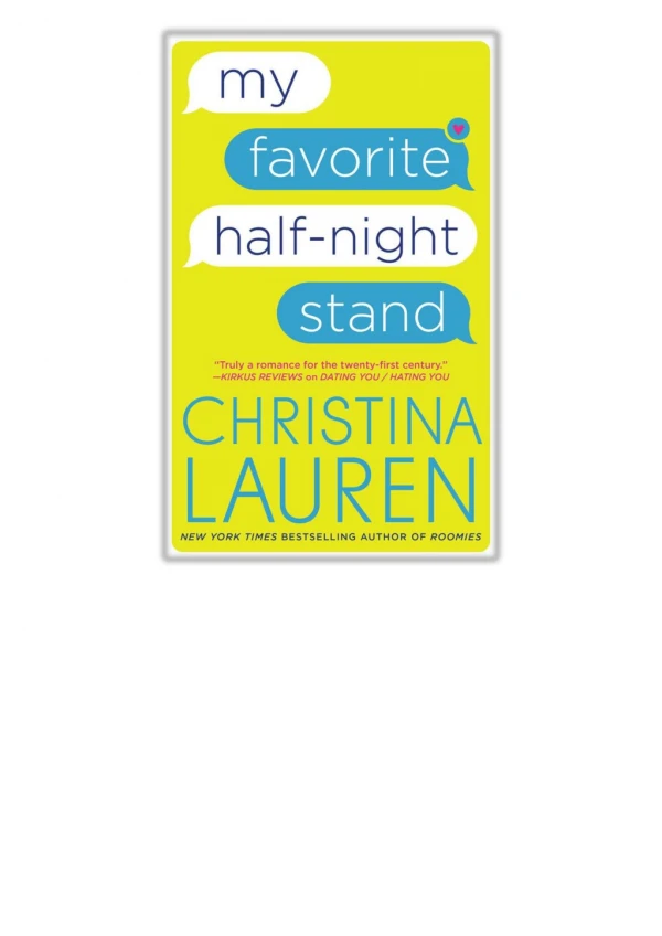 [PDF] Free Download My Favorite Half-Night Stand By Christina Lauren