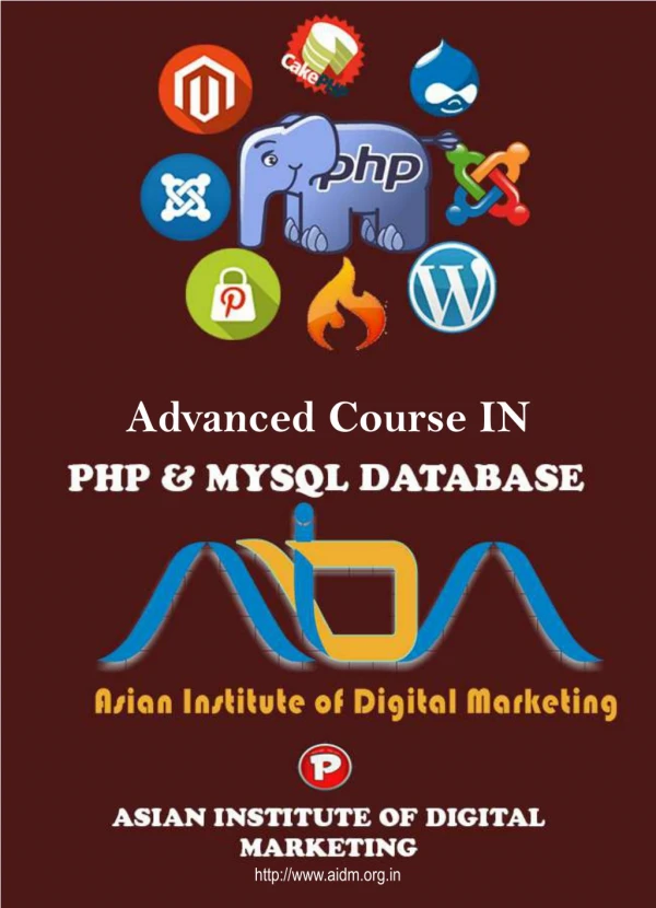 Please download advance PHP course content; AIDM