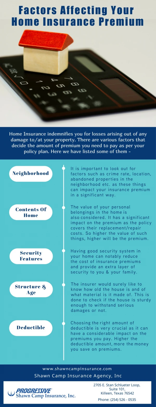Factors Affecting Your Home Insurance Premium