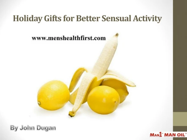 Holiday Gifts for Better Sensual Activity