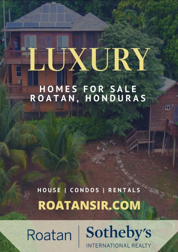 Luxury Houses for Sale Roatan – Roatansir.com