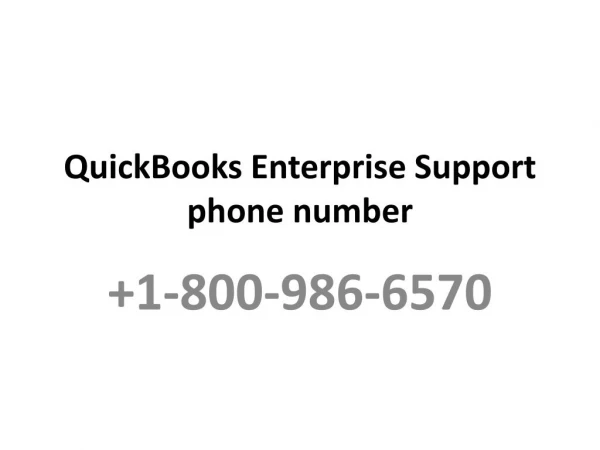 QuickBooks Enterprise 2019 accounting