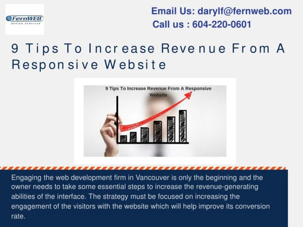9 Tips To Increase Revenue From A Responsive Website