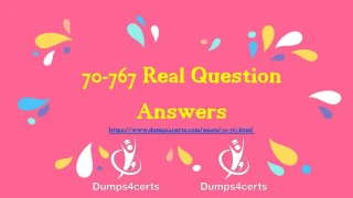 70-767 dumps PDF - slide 1
