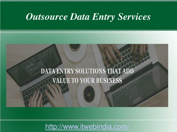 Outsource Data Entry Services to Itwebindia