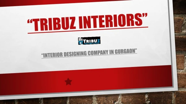 Interior Designing Services by Tribuz Interiors