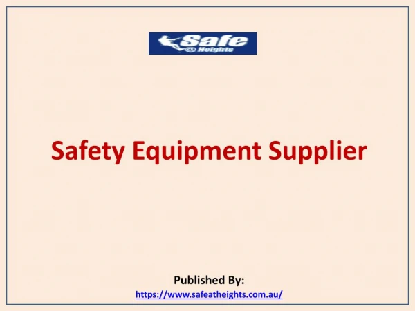 Safety Equipment Supplier