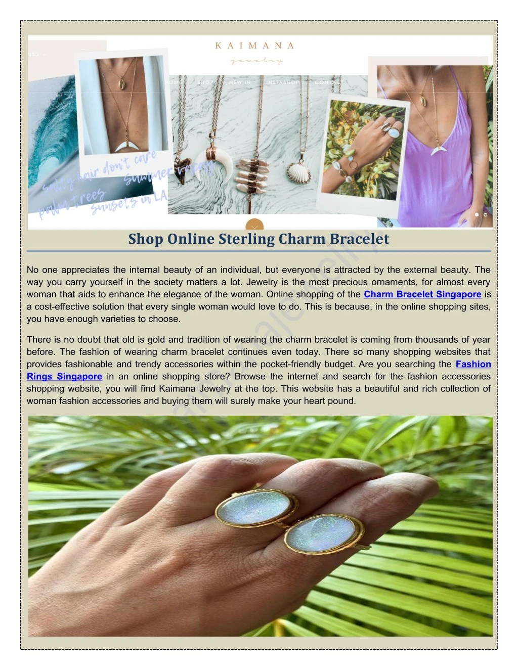 shop online sterling charm bracelet