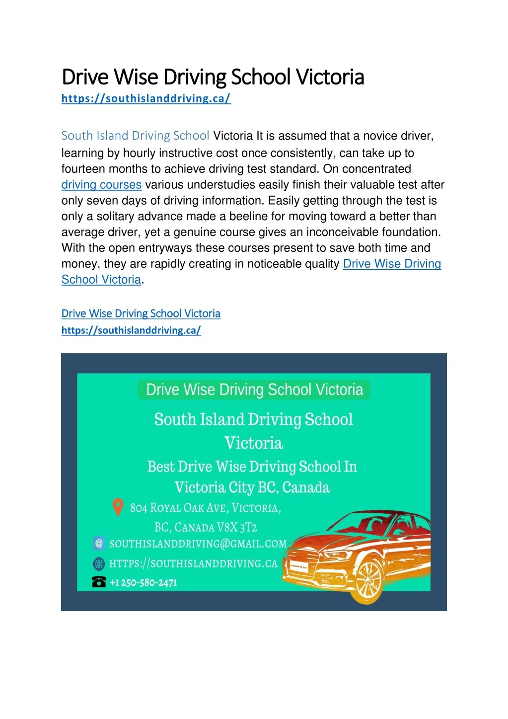 drive wise driving school victoria drive wise