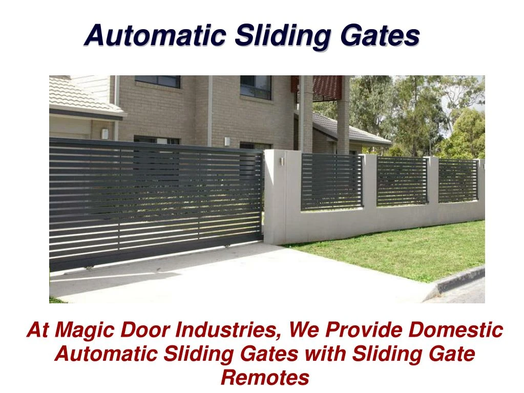 automatic sliding gates