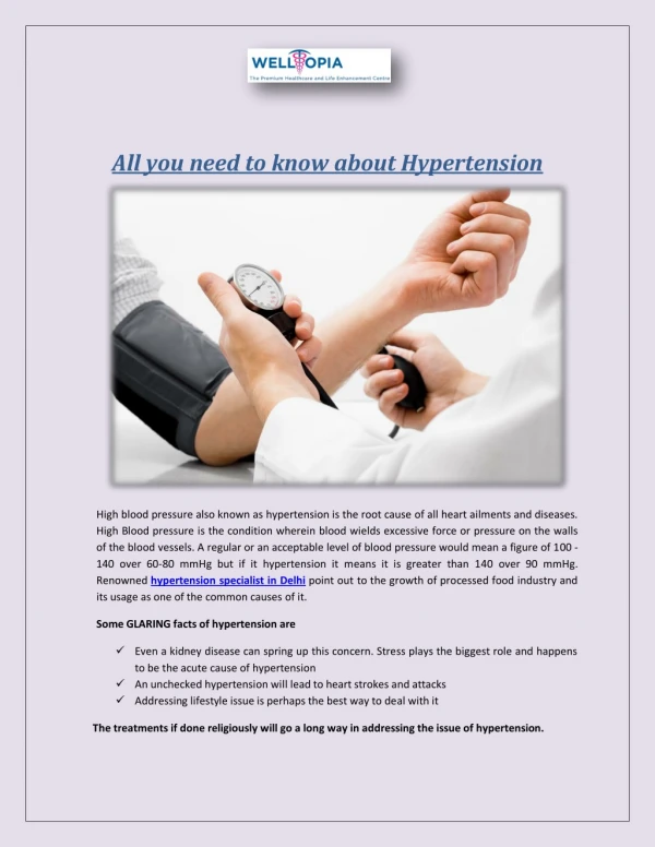 All you need to know about Hypertension