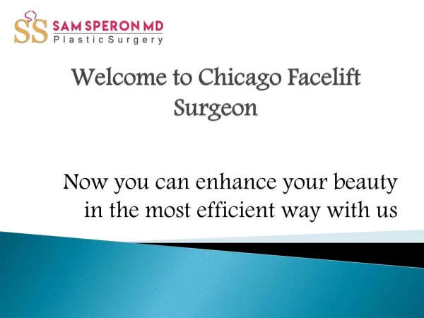 Modern Medical Therapy -Minimal Incision Facelift
