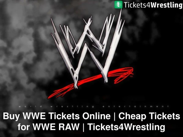 WWE RAW Tickets Discount Code