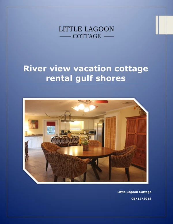River view vacation cottage rental gulf shores