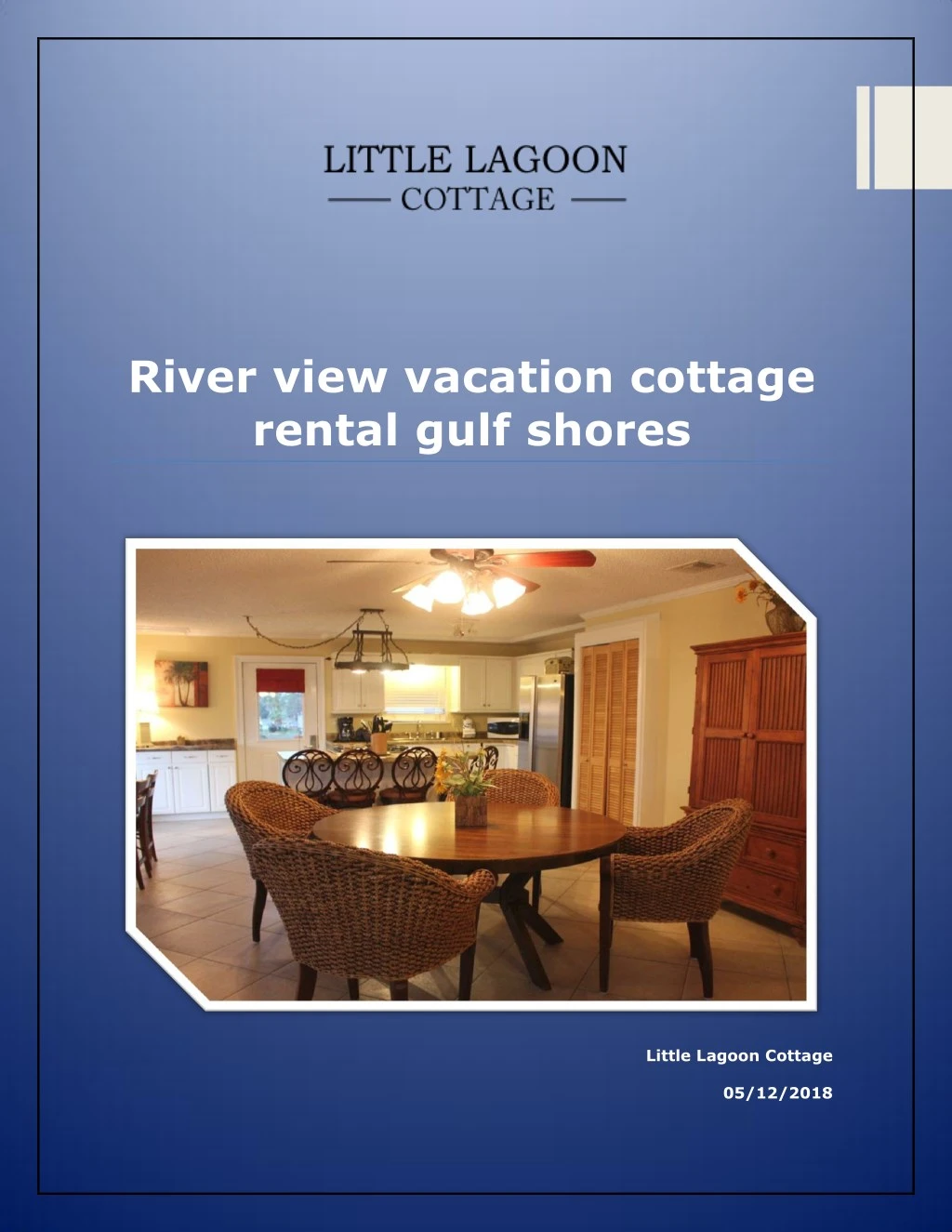 river view vacation cottage rental gulf shores