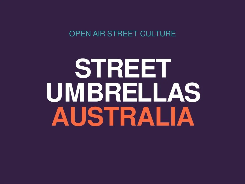 open air street culture
