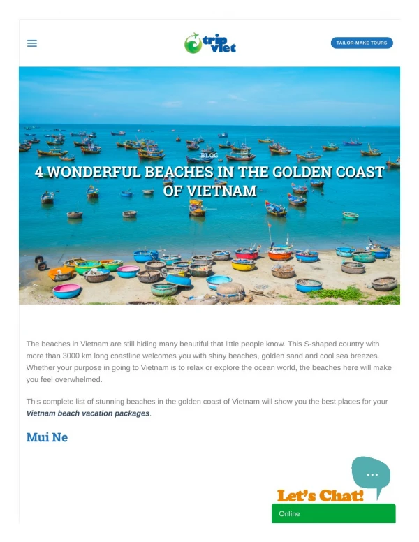 4 WONDERFUL BEACHES IN THE GOLDEN COAST OF VIETNAM