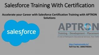 Salesforce Training with Certification Course - slide 1