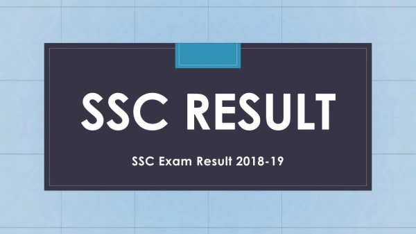 SSC Result 2018-2019 Download - Check SSC Exam Result, Cut Off Marks