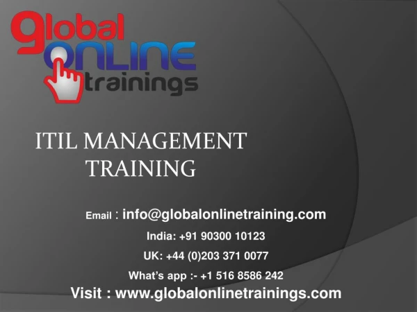 ITIL Management Training | Best IT Service Management training by GOT