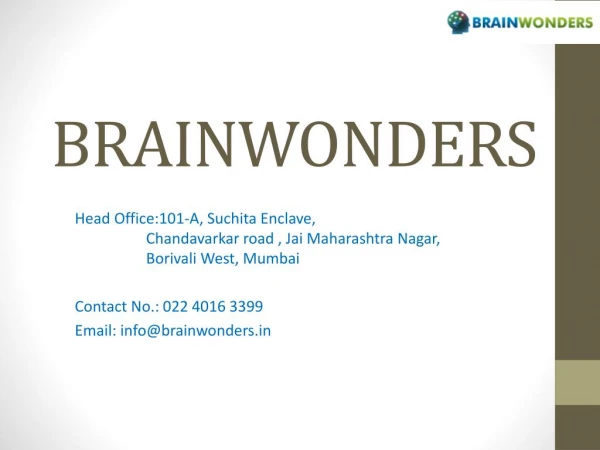 Brainwonders | Career Counselling in Mumbai | Psychometric Test