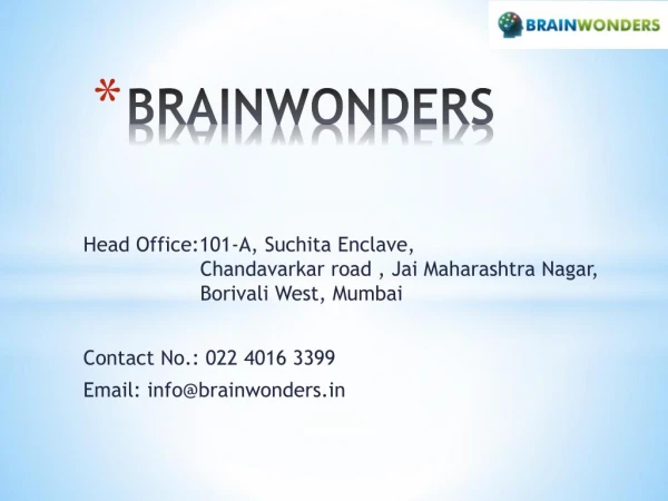 Brainwonders | Career Counselling | Multiple Intelligence Test