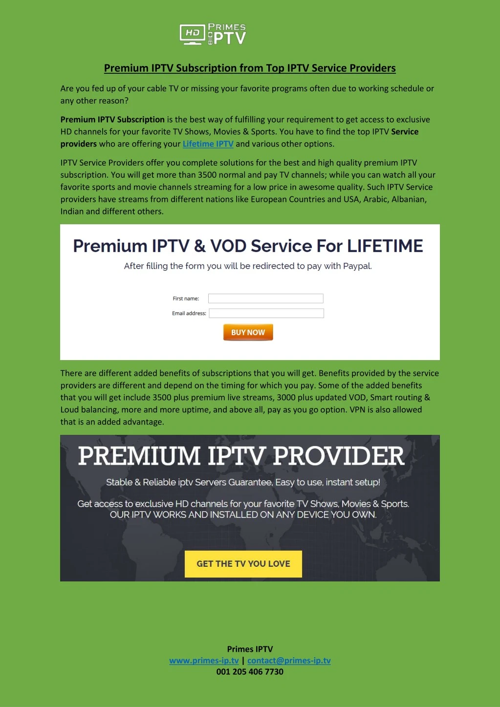 premium iptv subscription from top iptv service