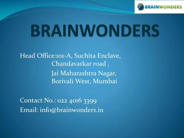 Brainwonders | IQ Test Centre in Mumbai | Psychometric Test Online