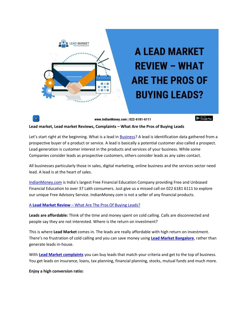 lead market lead market reviews complaints what