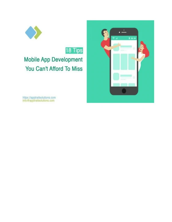18 Mobile App Development Tips