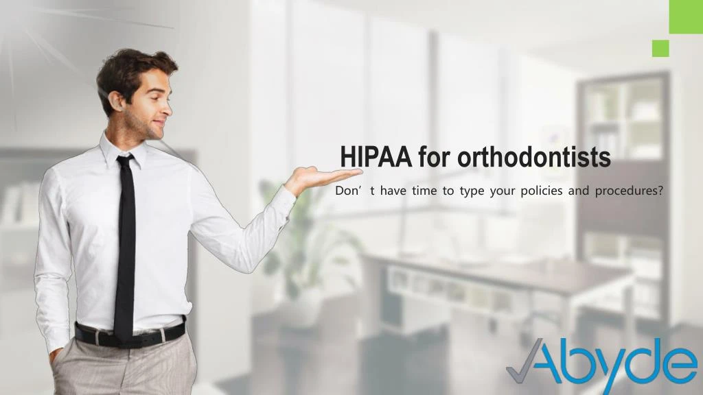 hipaa for orthodontists