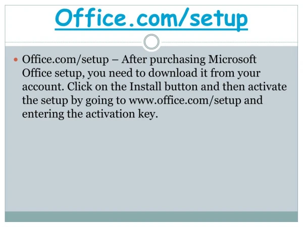 How to install office setup