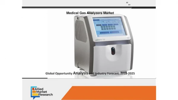Global medical gas analyzers market New Technology, Application and opprtunities