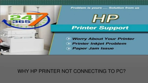 WHY your HP PRINTER NOT CONNECTING TO PC