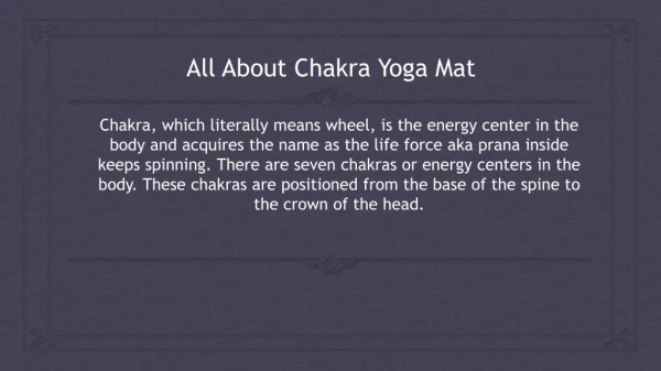 All About Chakra Yoga Mat