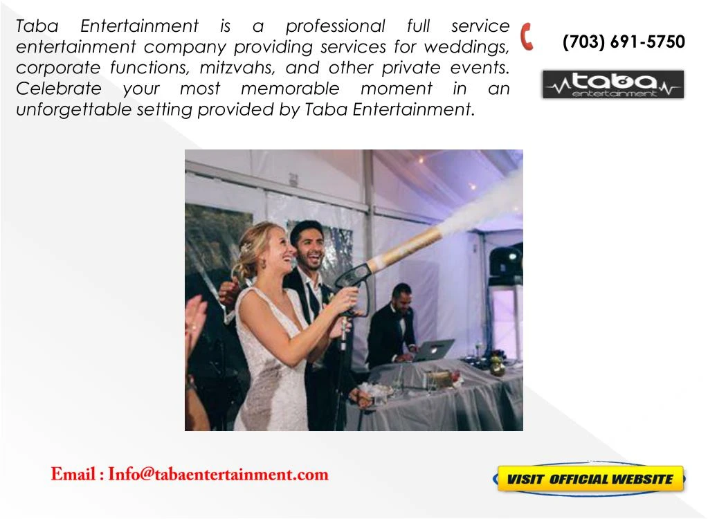 taba entertainment is a professional full service