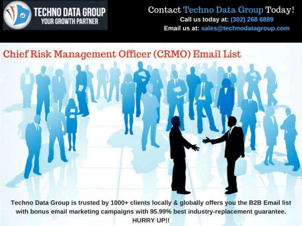 Chief Risk Management Officer (CRMO) | CRO Mailing Lists | CRO Email Database