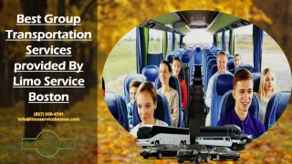 Best Group Transportation Services provided By Limo Service Boston - slide 1
